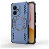 Longstong Custodia Armatura Magnetica per HONOR 400 5G (6.55 Inches) - Blu