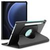 ebestStar - Cover per Samsung Galaxy Tab S9 FE X510N, 5G X516B, Custodia Protezione Rotazione 360, Pelle PU, Nero