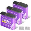 CITYORK [Confezione da 3] 2400mAh Batteria per .Insta-360. Ace/Ace Pro/Ace Pro 2 Batteria di ricambio, Batteria ricaricabile di Accessori per fotocamere sportive, Alta capacità, Facile ricambio