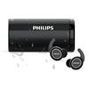 Philips in ear sport st702bk/00 true wireless (bluetooth, 18 ore durata della batteria, pulizia uv autonoma, resistente all'acqua IPX5, resistente al sudore) nero.