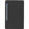 GIOPUEY Cover per Samsung Galaxy Tab S9 FE, Guscio posteriore in TPU morbido, Ultra-sottile, Anti-vibrazione e anti-scivolo - Nero