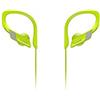 Panasonic RP-BTS10 Cuffie Sport Bluetooth Design Ultraleggero, Suono Brillante e Bassi Potenti, Adattatore Rapido e Archetto Regolabile, Impermeabilità IPX2, Microfono, Ricarica Rapida, Giallo