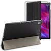 ebestStar - Cover per Lenovo Tab P11, P11 Plus, Custodia Protezione Flip Magnetica, Slim Case Sottile Pelle PU, Nero + Vetro Temperato