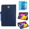 MEIYOUQI Custodia per Samsung Galaxy Tab S2 8.0 Inch 2015 (SM-T710 T713 T715 T719),Sottile Pelle Multi-angli Stand Protezione totale Tablet Cover Caso Con Penna Stilo, Pellicola Per Schermo (Blue)