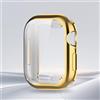 Generic Compatibile con Apple Watch Case 38-49 mm, morbida pellicola protettiva HD ad alta sensibilità con TPU integrale anti-caduta custodia protettiva per iWatch serie 1-11/SE (oro, 40 mm)