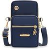Generic Borsa a tracolla piccola da donna, mini portafoglio mobile, leggera borsa a tracolla