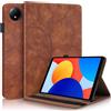 Succtopy Custodia per Xiaomi Redmi Pad SE 8.7 Pollici 2024 Cover in Pelle PU con Porta Penna Xiaomi Redmi Pad SE 8.7 Custodia Protettiva con Funzione di Supporto Case Redmi Pad SE 8.7 Marrone