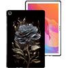 Generico DayQiQiPu Cover per Huawei MediaPad T5 2018 10,1 Pollici AGS2-W09/W19/L09/L03 Custodia Anti-Caduta Ultrasottile in TPU Morbido Che assorbe Gli Urti(Rosa Nera)