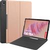 Kepuch Custer Cover per Lenovo Tab Plus 11.5 TB351FU,PU-Pelle Case Custodia - Rosso Oro