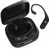 KZ AZ09Pro Bluetooth V5.2 aptX/TWS + gancio per auricolari con supporto microfono/40 ore di riproduzione e controllo APP per connettore standard 0,75/0,78 mm a 2 pin (pin C, nero)