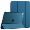 JETech Custodia per iPad (A16) 11ª/10ª Gen, Verde Acqua | Per 2025/2022 Modello, Cover Retro Traslucido Sottile, Supporto Tri-Pieghevole, Auto Svegliati/Sonno