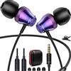 TOPAUX Auricolari Cablati 3,5 mm per Moto G Stylus Play per Chromebook PC | Scuola Adulti in-ear Cancellazione del Rumore Morbidi Auricolari 3,5 mm Jack Cuffie per Samsung A42 A32