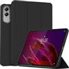 MGUEIAO Cover Compatibile con Lenovo Yoga Tab 11.1 2025, Custodia in Pelle PU Ultrasottile con Supporto Trifold, Retro in TPU Morbido, Antiurto - Black