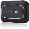 Bewinner 4G LTE Mobile WiFi Modem Mini Wireless Mobile Router Tasca Portatile Router WiFi Hotspot per Interni/Esterni, Partner di Viaggio Modem Router di Gioco WiFi(Nero)