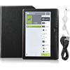 Mimdixy BK7019 Lettore di ebook da 7 pollici, schermo colorato portatile Design LCD TFT da 7 pollici Memoria RAM ARM9 Core 512 MB ad alta velocità Supporta scheda per amanti dei libri (Memoria 8G)