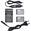 DSTE 2pcs LP-E17 Batteria + Caricabatteria Compatibile per Canon M6 Mark II, M3, 750D, 760D, Rebel T6i