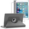 ebestStar - Cover per iPad 2018 9.7 2017, Air 1 2013 Apple, Custodia Protezione Rotazione 360, Pelle PU, Grigio + Vetro Temperato