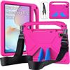 RollinCase Custodia per Huawei MatePad 11.5 2025/ MatePad 11.5 S 2024, Magenta | Leggera Antiurto Cover per Bambini, con Cavalletto e Spallacci