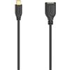 Hama Cavo USB C - OTG (USB 2.0, 480 Mbit/s, placcato oro, spina sottile, 0,15 m) nero