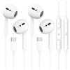 SZCYYLTE 2Pack Cuffie USB C per iPhone 17/16, Type-C Auricolari con Controllo Volume | In-Ear Cuffie con Hi-Fi Stereo Cancellazione Rumore Microfono, Compatibile con iPhone 15, iPad/ Google Pixel/ Samsung Galaxy