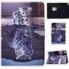 Succtop Custodia iPad 6a Generazione Cover iPad 5a Generazione Custodie Pelle PU Portafoglio Funzione Sonno/Svegliati Auto Cover per Apple iPad 2017/2018,iPad PRO 9.7/iPad Air/Air 2 Gatto e Tigre