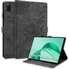 Rostsant Custodia per Honor Pad X8a 11 Cover Nuova in pelle PU ripiegabile da Custodia in pelle con stampa dente di leone per Honor Pad X8a 11 Pollici Nero