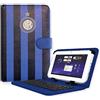 NSC Custodia Tablet 7, Griffato F.C. Internazionale Milano, in Ecopelle,Nero/Azzurro