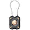 DEERLET Supporto per Airtag (1a e 2a generazione) con cavo metallico, portachiavi AirTag con blocco sicuro, impermeabile IPX7, custodia protettiva rigida a 360° per Apple Air Tag per portachiavi, auto