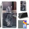 KENHONER Custodia per Xiaomi Redmi Note 11 Pro 4G/5G, gatto e tigre | Portafoglio Pelle PU, Magnetica, Resistente Agli Urti, Scomparto Carte Credito, Pieghevole, Flip Libro, Motivo