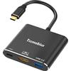 Tccmebius USB C Multiporta Adattatore, Uscita Thunderbolt 3 a HDMI 4K con Porta USB 3.0 e Ricarica PD, per MacBook Pro/Air, Nintendo Switch, Chromebook, Samsung, Proiettore, Monitor (TCC-T31-UK)