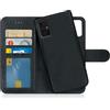 MyGadget Cover per Samsung Galaxy A51 5G - Custodia Libretto Magnetica - Portafoglio Flip Wallet Case - Porta Carte in Similpelle PU Removibile Nero