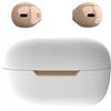 eleror Auricolari Bluetooth Wireless Invisibili, Mini Auricolari Piccoli, Cuffie Semi-In-Ear con Controllo Touch Per Lavoro/Casa/Musica/Audiolibri e Podcast(Avorio)