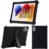 KUSINHOKA Custodia per Xiaomi Redmi Pad 2 PRO 12.1 Pollici, Morbido Silicone [Antiurto] Protettiva Cover, Anti-Graffio Protezione Custodia con Funzione di Supporto per Redmi Pad 2 PRO, Nero