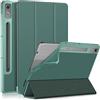 Yiernuo Custodia per Lenovo Tab P12 12.7 Pollici 2023 TB371FC Tablet,Folio-Cover con Funzione Supporto e Auto Sveglia/Sonno,Verde