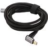 ciciglow Cavo da USB a USB C a 90 Gradi, PD100W Tipo C 3.1 Cavo di Ricarica Rapida da Maschio a Femmina 4K 60Hz 10 Gbps Cavo di Prolunga USB C Ad Angolo Retto per Steam Deck (200 cm)
