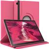 EAZY CASE - Custodia per Samsung Galaxy Tab A8 10.5 tablet Cover protettiva Smart Cover Supporto rotante Astuccio pieghevole 360° girevole con funzione stand Similpelle Rosa