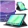 TiMOVO Cover Girevole per Samsung Galaxy Tab A11+ 11″, Cielo Stellato | Compatibile con SM-X230/X236/X238, Supporto Girevole a 90 Gradi, Funzione Auto Sveglia/Sonno