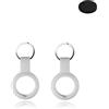 Generic Custodia per Chipolo ONE Key Finder, in silicone durevole, ecologico, antiurto, facile da rimuovere e anti-smarrimento, confezione da 2, colore: bianco