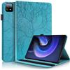 Succtopy Custodia Xiaomi Pad 6/Pad 6 Pro 11 Pollici 2023,Cover in Pelle PU Flip Portafoglio con Porta Penna Xiaomi Pad 6 11 2023,Custodia Protettiva con Slot Card Xiaomi Pad 6 Pro 11 2023,Blu