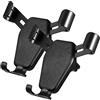 NAMOARLY Supporto per Telefono da Auto 2 Pezzi 4,6-7 Pollici in ABS Nero | Blocco Automatico, Presa Stabile, Compatibile, per Vivavoce Auto e Cruscotto