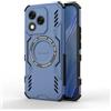 Longstong Custodia Armatura Magnetica per HONOR 400 Lite 5G (6.7 Inches) - Blu