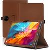 Envibe Custodia per TCL NXTPAPER 14 14.3 Pollici, Cover Tablet TCL NXTPAPER 14, Copertura Protettiva Pieghevole con Supporto per Matita e Cinturino da Polso, Protezione Completa. (Marrone)