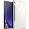 JETech Custodia Trasparente per Samsung Galaxy Tab S9 11, Trasparente | Anti-Ingiallimento, Protezione Antiurto, Retro PC Rigido, Bumper TPU, S Pen Charging, Cover Sottile