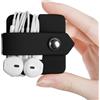 Generic Organizer per cavi per cuffie, supporto per cuffie, avvolgicavo per cuffie, avvolgicavo per cuffie, gestore cavi per cuffie, nero