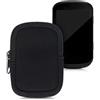 kwmobile Custodia Protettiva compatibile con Garmin Edge 530/830 - Astuccio in Neoprene Chiusura Zip - Soft Pouch per Bike GPS nero