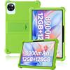 Generisch Custodia protettiva per tablet DOOGEE T10W da 10 pollici, delicata sulla pelle, in morbido silicone con supporto regolabile (verde)