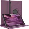 EAZY CASE - Custodia per tablet per iPad Samsung Galaxy Tab A11, 8,7 pollici, con funzione leggio, girevole a 360°, con funzione leggio, in similpelle, colore: viola