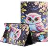 Generico DayQiQiPu Caso per Lenovo Tab M10 HD (2a Gen) 10,1 Pollici TB-X306X/TB-X306F in PU Pelle, Flip Cover Motivo di Gufo Rosa, Supporto, Slot per Carte, con Auto Sveglia/Sonno - Custodia,04