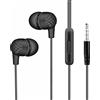 fxwtich Auricolari con cavo Mega Bass 3D Surround-Sound Effect per cellulare, auricolari in-ear, compatibili con iPhone, colore nero