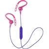 JVC Auricolari in ear sport Bluetooth con clip e gancio mobile (Pivot Motion), a prova di sudore (IPX2), autonomia 4 ore, Rosa